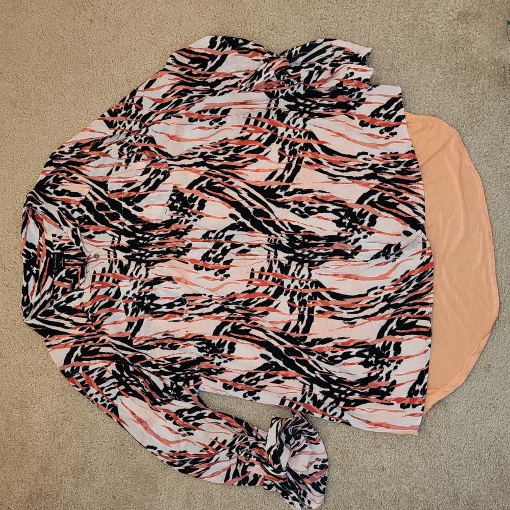 New Directions Curvy Long Sleeve Top size 1x